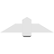 Ekena Millwork Eugene Architectural Grade PVC Gable Bracket, 36"W x 10 1/2"H x 4"D x 6"F, 7/12 Pitch GBP036X11X0406EUG00 - alternate 3